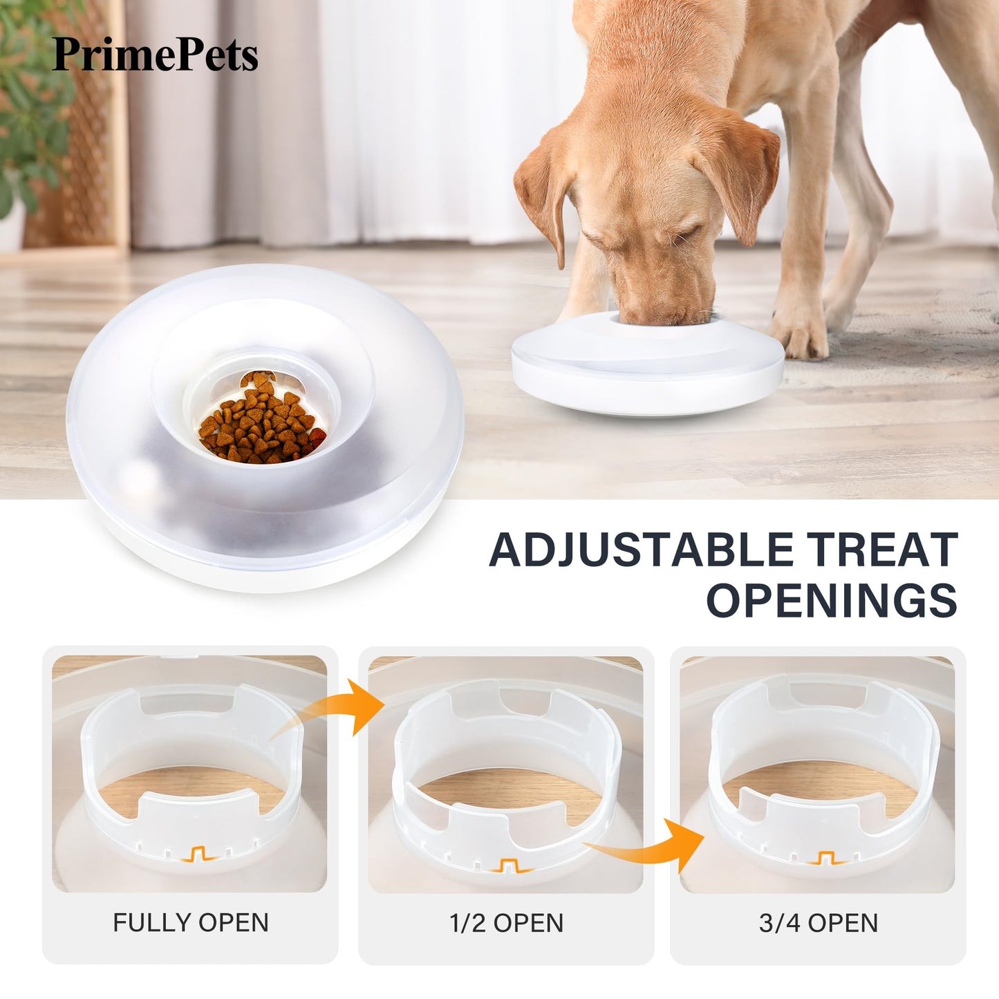 Prime Pets Dog Wobble Bowl Interactive Treat Puzzle Toy, Slow Food Bowl for Dog, 220x69mm