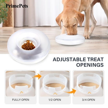 Prime Pets Dog Wobble Bowl Interactive Treat Puzzle Toy, Slow Food Bowl for Dog, 220x69mm