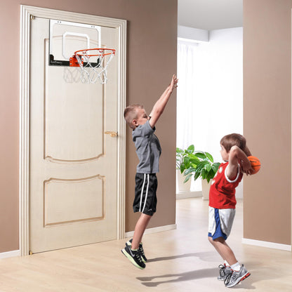 LotFancy Mini Basketball Hoop, 18 x 12'' Basketball Hoop Indoor for Kids Adults, Shatter Resistant Backboard with 3 Balls, Complete Accessories Included