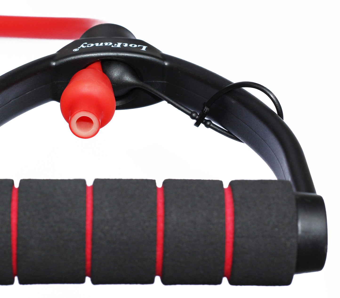 LotFancy Exercise Resistance Band Adjustable Workout Band Tube with Foam Handles, 59-Inch Length, for Fitness Gym Yoga Boxing Training
