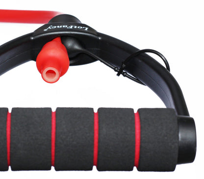LotFancy Exercise Resistance Band Adjustable Workout Band Tube with Foam Handles, 59-Inch Length, for Fitness Gym Yoga Boxing Training