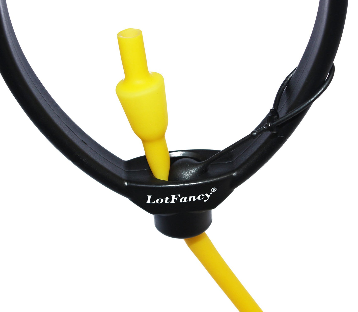 LotFancy Exercise Resistance Band Adjustable Workout Band Tube with Foam Handles, 59-Inch Length, for Fitness Gym Yoga Boxing Training