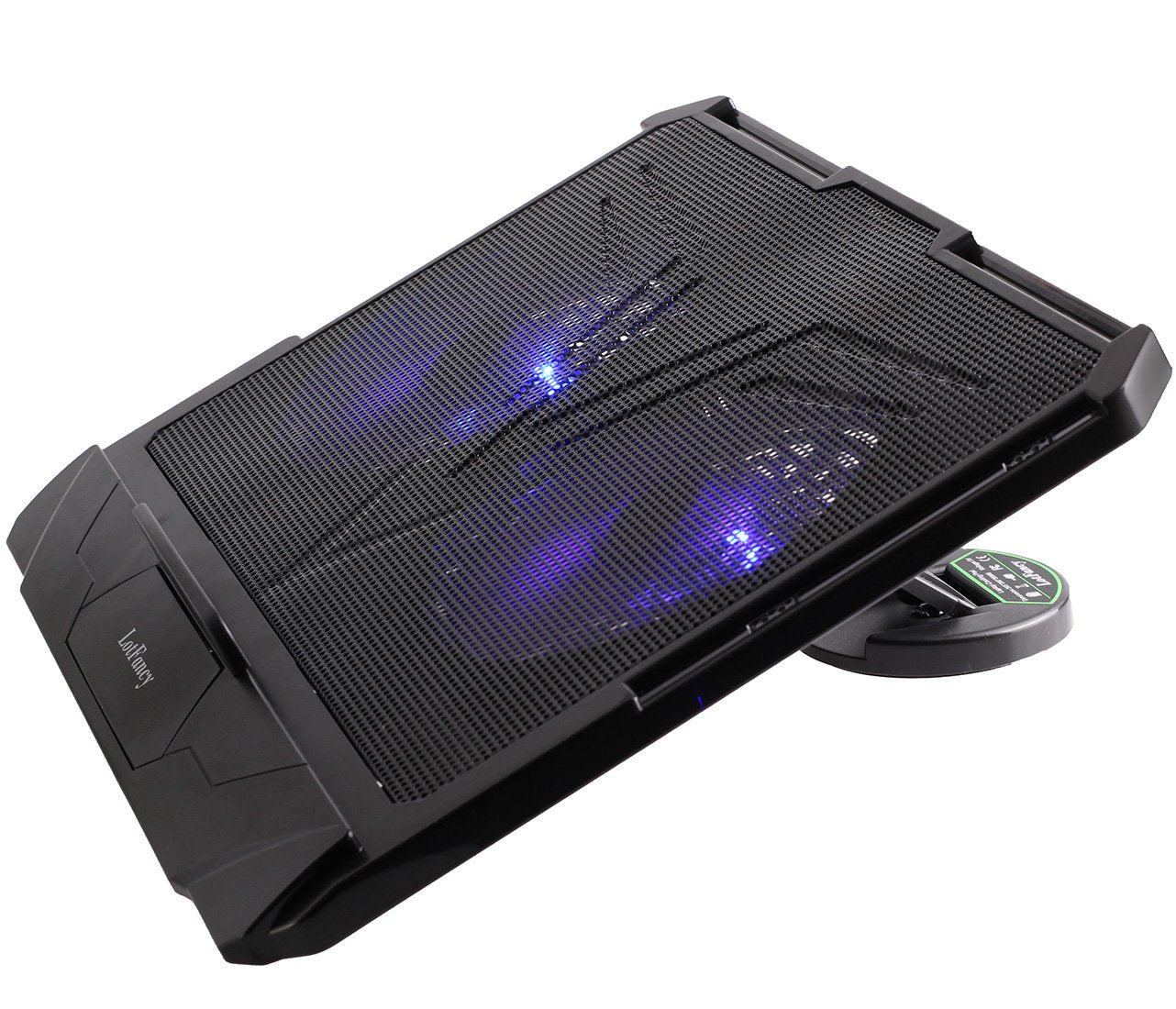 Laptop Cooler Cooling Pad for 10"-15" Notebook - Adjustable Chill Mat Stand with 2 LED Fans by LotFancy