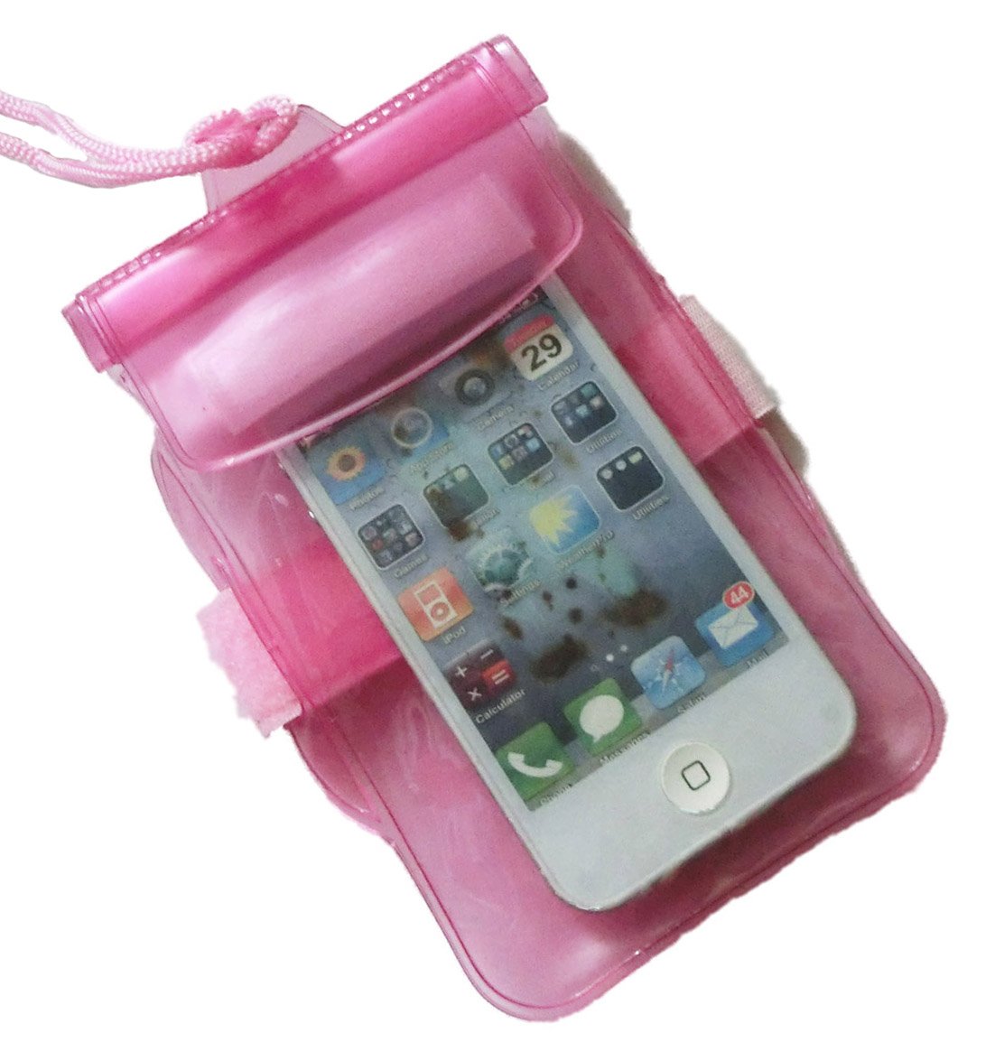 LotFancy 2PCS Color Waterproof Pouch Dry Bag Protector Skin Case Cover for iPhone 5 4 5S 4S 5C