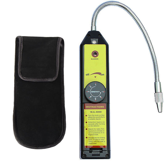 LotFancy Freon Leak Detector for Halogen Gas Leakage, Refrigerant HVAC Leak Detector for CFCs HCFCs HFCs R134a R1234yf R410a R22 R11 Tester, High Accuracy, with Indicator Light