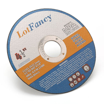 Cutting Wheels 4.5-Inch by 0.045-Inch Cut off Wheels by LotFancy - Metal and Stainless Steel Cutting Disc, 7/8" Arbor, Pack of 5