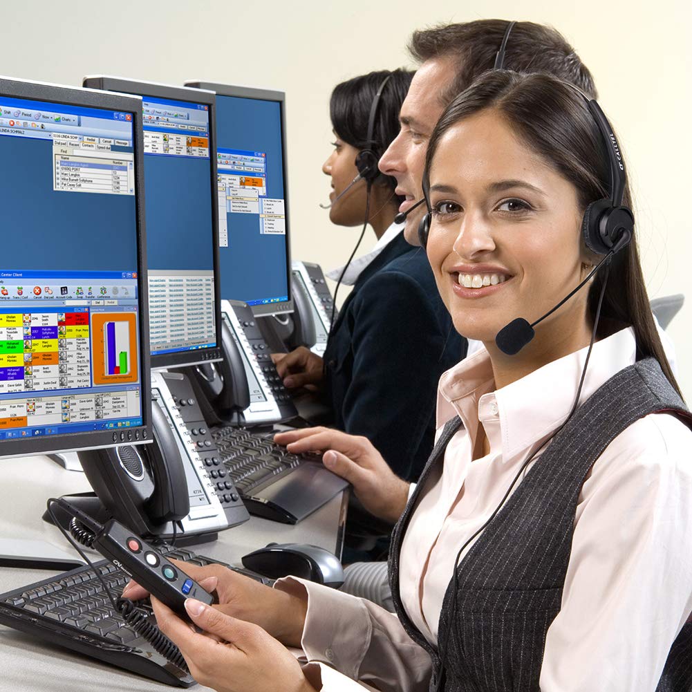 LotFancy Telephone Headset with Microphone