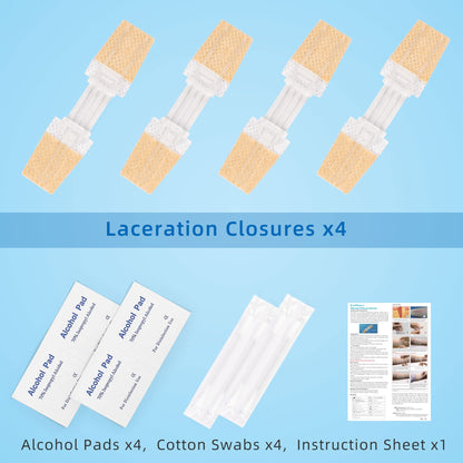 Emergency Laceration Closure Kit for Lacerations and Cuts