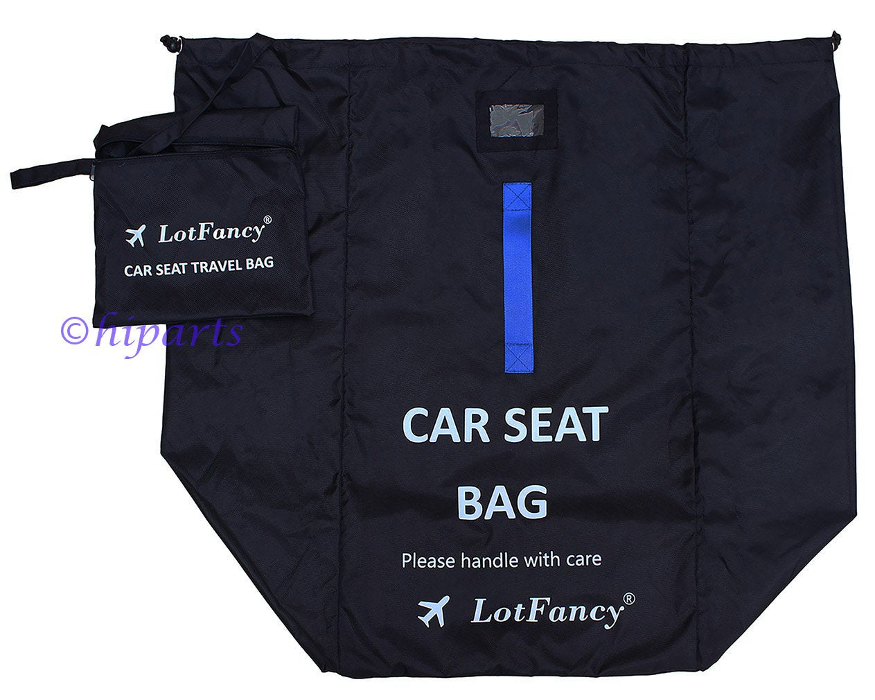 LotFancy Child Car Seat Travel Bag With Shoulder Strap and Storage Pouch