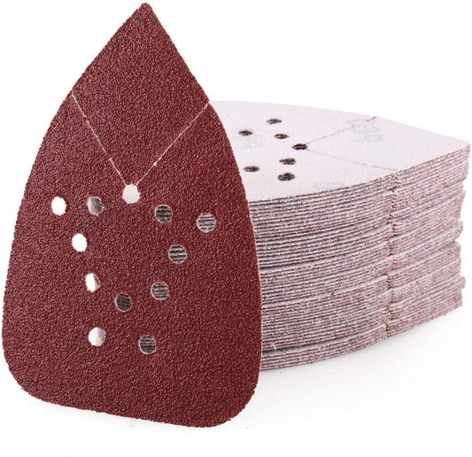 (Red) Assorted Mouse Sandpaper 12-Hole