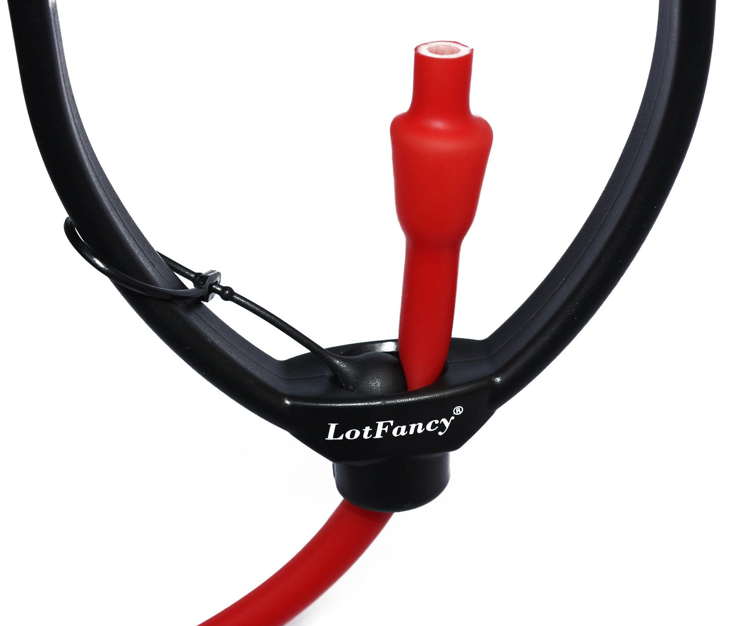LotFancy Exercise Resistance Band Adjustable Workout Band Tube with Foam Handles, 59-Inch Length, for Fitness Gym Yoga Boxing Training