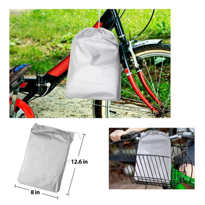 LotFancy Bike Cover, Outdoor Storage Waterproof Bicycle Cover for Mountain Road Bike, Rain UV Snow Dust Wind Proof