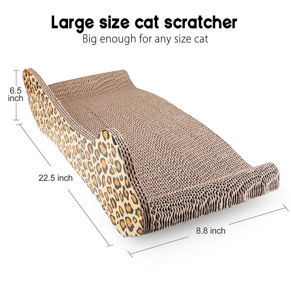 Prime Pets Cat Scratcher Couch, Recycle Corrugated Cat Scratcher Cardboard Bed, Cat Scratching Lounger Sofa