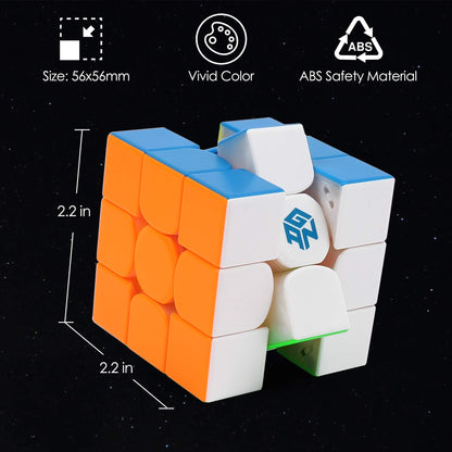 LotFancy GAN 11 M Pro, 3x3 Magnetic Speed Cube, Stickerless GAN11 M Pro Magic Puzzle Cube, Super Lightweight, Frosted Finish (Primary Internal)