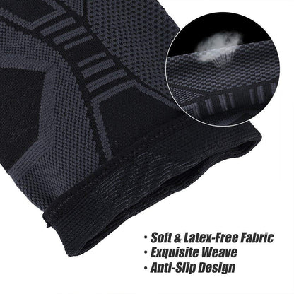 Knee Compression Sleeve, 1 Pair Knee Braces for Men Women, Knee Support for Arthritis, Meniscus Tear, ACL, Running, Squat, Basketball, Pain Relief, Latex-Free, Anti-Slip, M Size