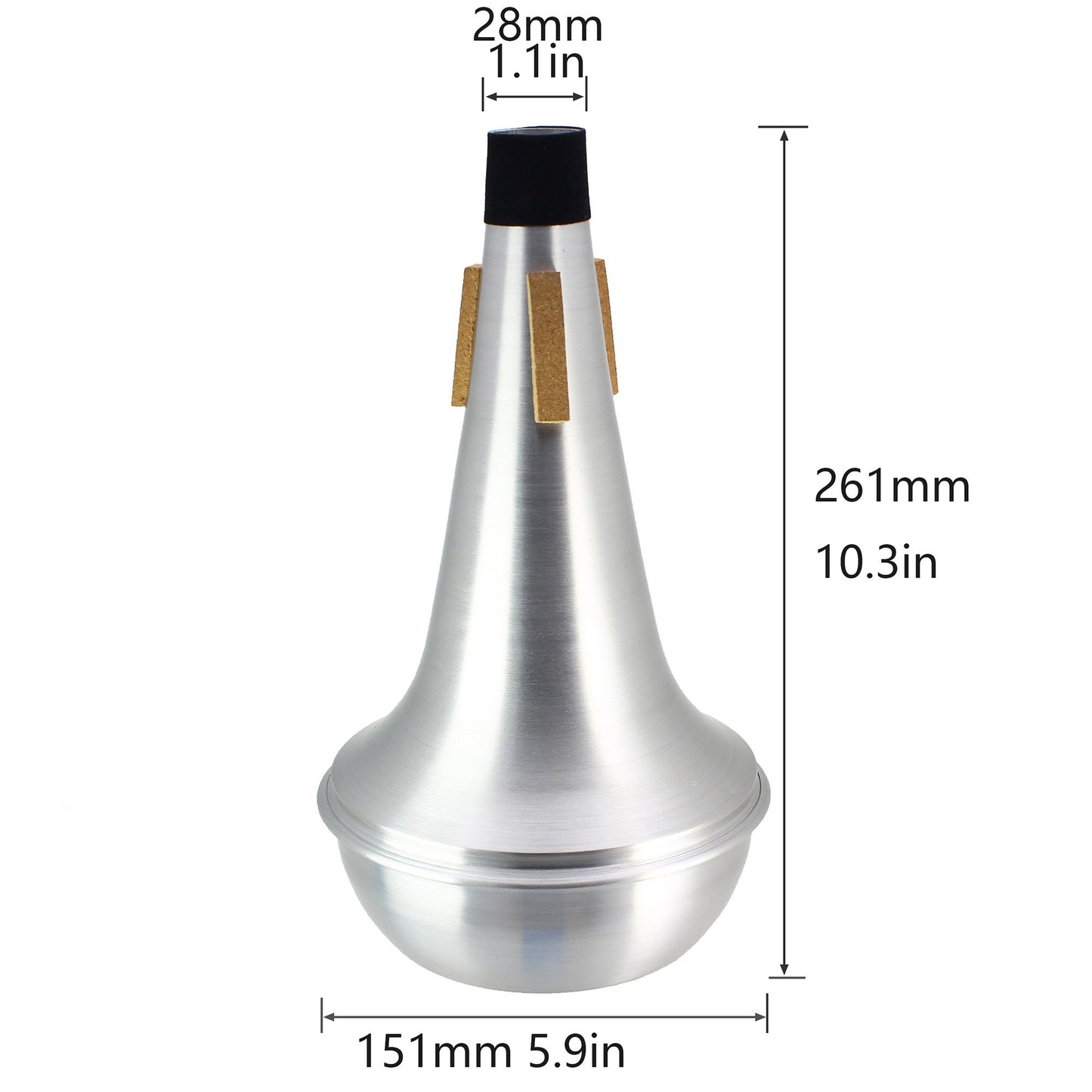 LotFancy Trombone Straight Mute, Aluminum, Light-weight