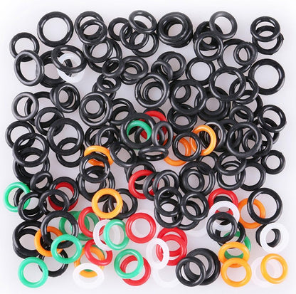 LotFancy 150PCS Wacky Worm O-Rings for Soft Stickbaits, Fits 3",4"&5", 6" Senkos, with Plastic Storage Case