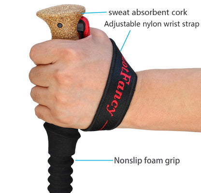 LotFancy Trekking Poles - Ultralight Walking Hiking Sticks, Adjustable Trail Poles for Women Men