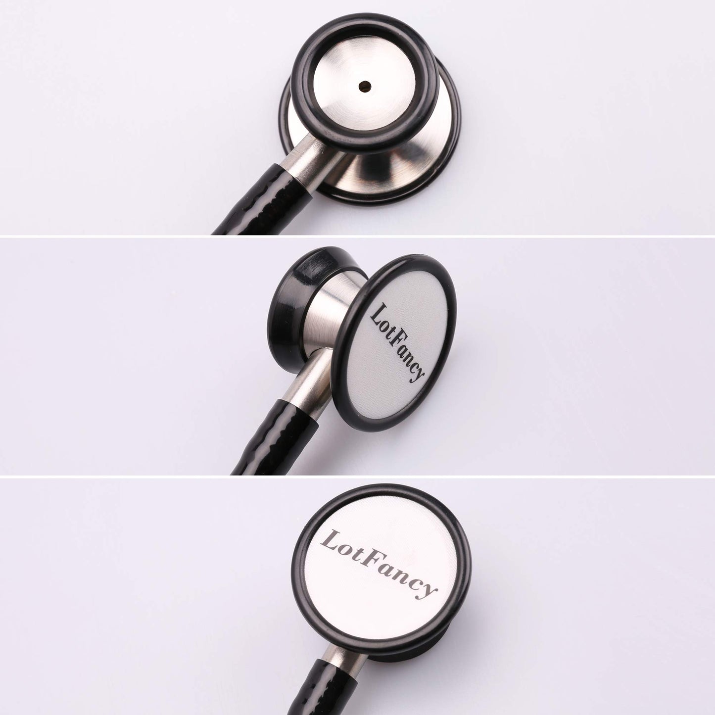 Cardiology Stethoscope, LotFancy Dual Head Stethoscope with Hard Case, Stainless Steel Chestpiece