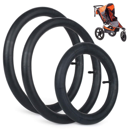 LotFancy 2PCS 16'' x 1.5/1.75 Rear & 1PC 12.5'' x 1.75/2.15 Front Stroller Inner Tube for BOB Revolution Stroller (SE, Flex, Pro, Stroller Strides), Heavy Duty, Pack of 3