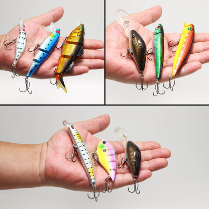 LotFancy Metal Fishing Lures Treble Hooks Assorted Inline Spinner Baits & Spoons Bass Salmon Trout Freshwater