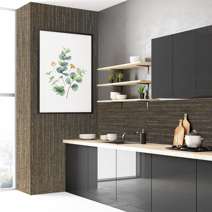 LotFancy Peel and Stick Wallpaper, Mocha Brown, Removable Contact Paper, Self Adhesive Wall Paper