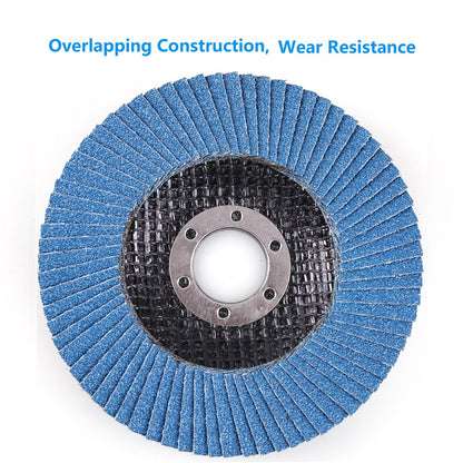 LotFancy 80 Grit Flap Discs, 4.5 Inch Sanding Grinding Wheels, 10PCS, Zirconia Alumina Abrasive