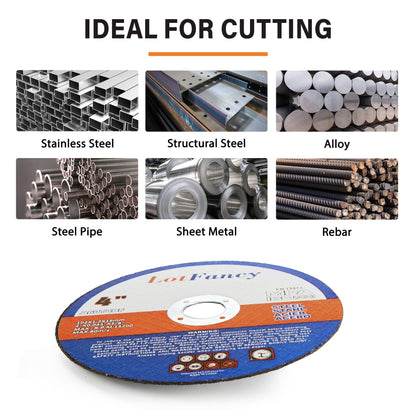 LotFancy Cut Off Wheels 4 1/2 inch, 4 inch, Angle Grinder Cutting Disc, Cutting Wheels for Metal and Stainless Steel, Welding Accessories, Thin Kerf, Flat T1 Cut-Off Tool