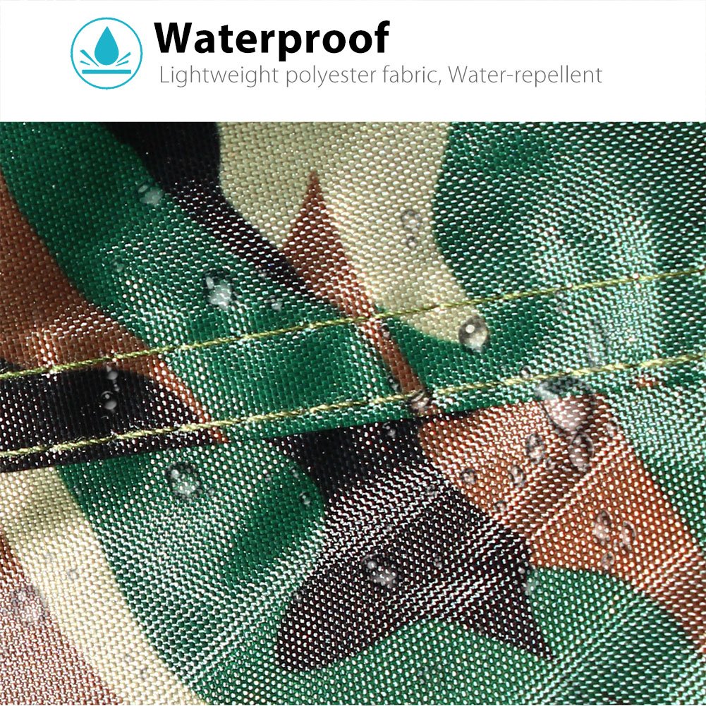 LotFancy Motorcycle Cover - All Weather Deluxe Waterproof Bike Tarp for Scooter Moped Cruiser etc.