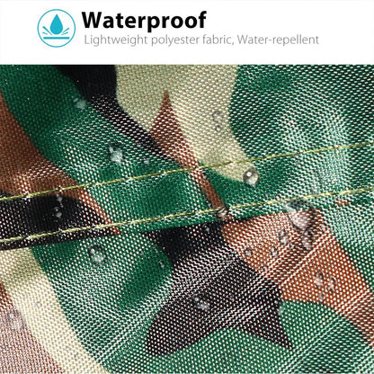 LotFancy Motorcycle Cover - All Weather Deluxe Waterproof Bike Tarp for Scooter Moped Cruiser etc.