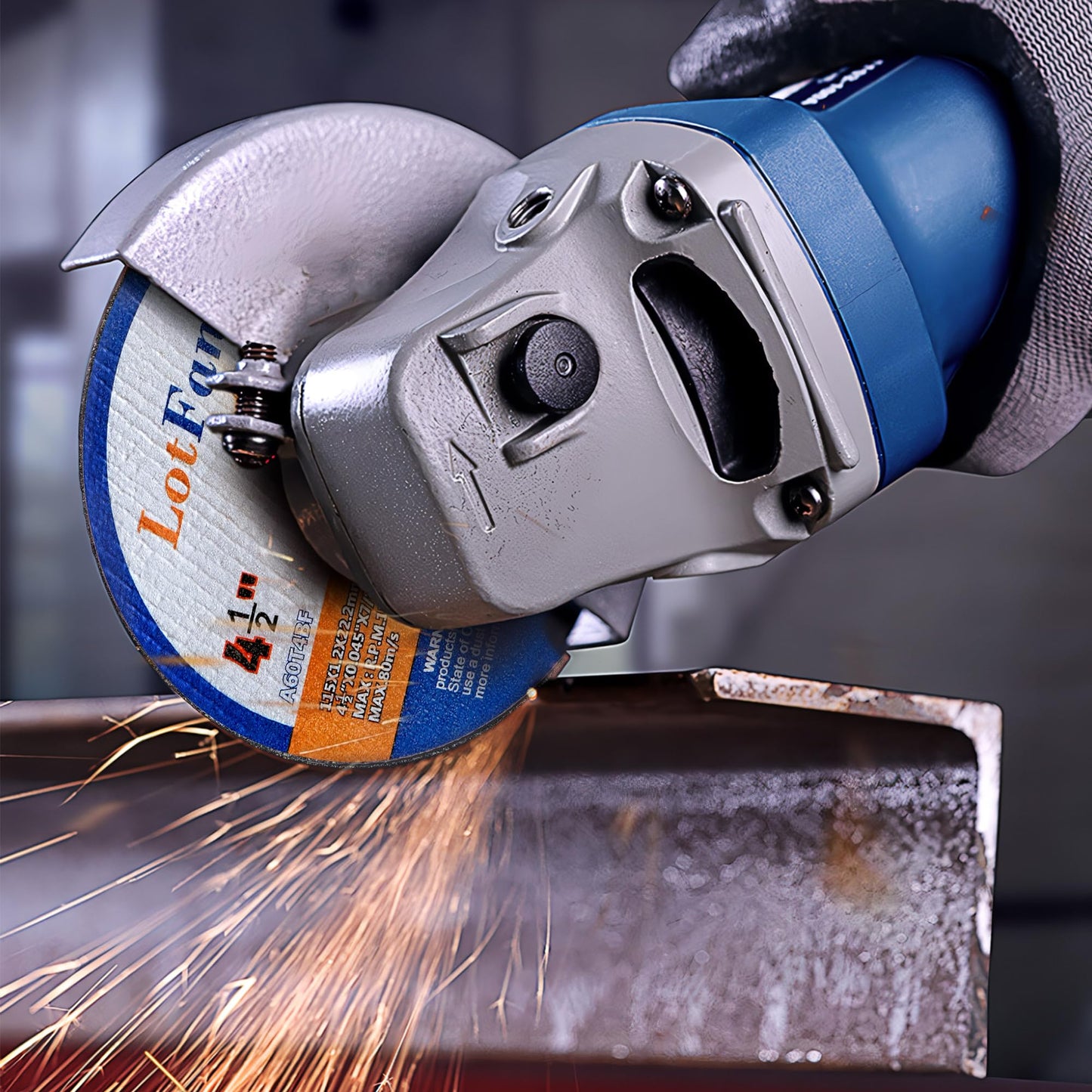 LotFancy Cut Off Wheels 4 1/2 inch, 4 inch, Angle Grinder Cutting Disc, Cutting Wheels for Metal and Stainless Steel, Welding Accessories, Thin Kerf, Flat T1 Cut-Off Tool