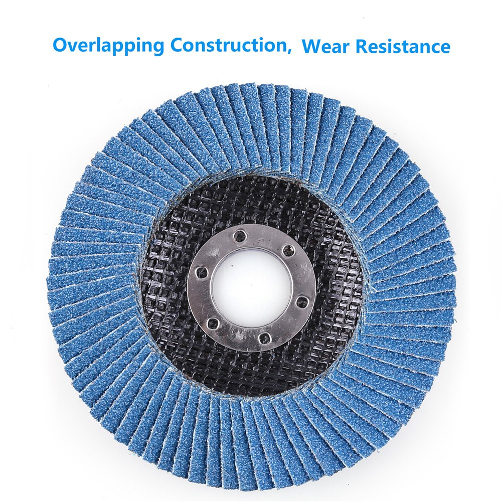 LotFancy 40 Grit Flap Discs - 10PCS 4.5” Sanding Grinding Wheels, Zirconia Alumina Abrasive, Type 27