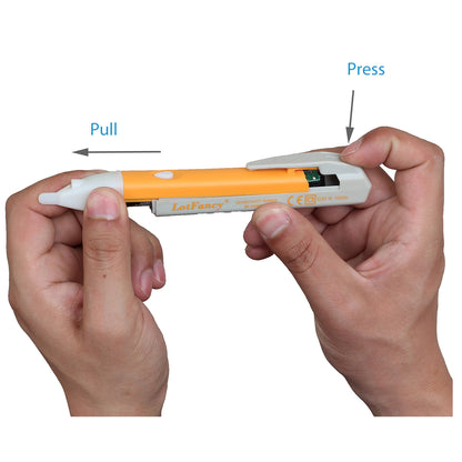 LotFancy Non-Contact Voltage Detector Electric Tester Pen with LED Light, Check Range 90-1000V AC (Battery NOT Included)
