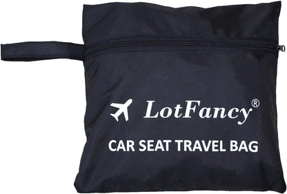 LotFancy Child Car Seat Travel Bag With Shoulder Strap and Storage Pouch