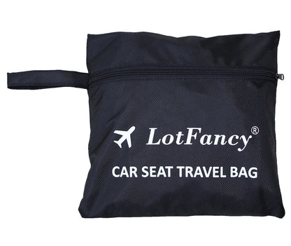 LotFancy Child Car Seat Travel Bag With Shoulder Strap and Storage Pouch