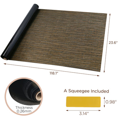 LotFancy Peel and Stick Wallpaper, Mocha Brown, Removable Contact Paper, Self Adhesive Wall Paper