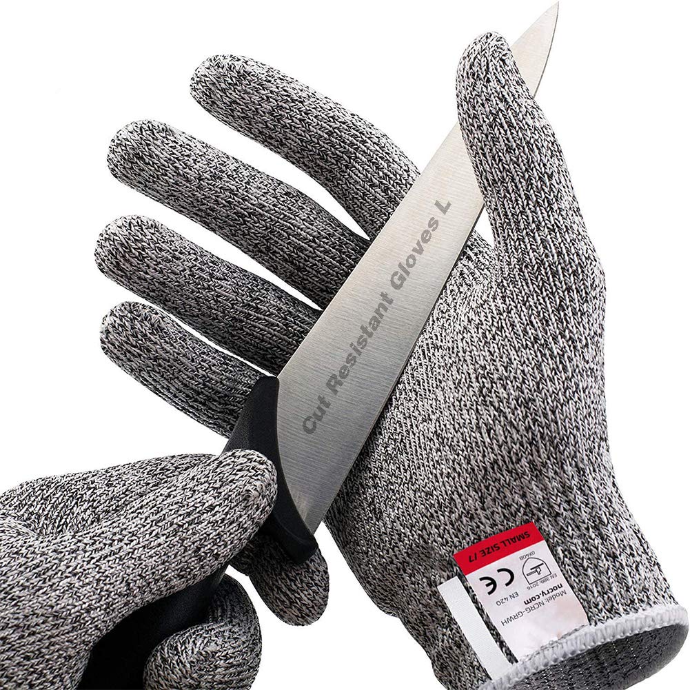 LotFancy Cut Resistant Gloves for Kitchen, 1 Pair Safety Gloves, Food Grade