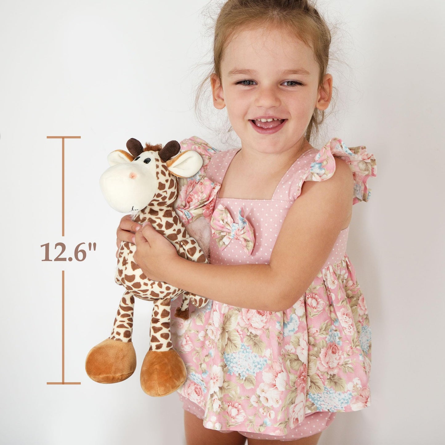 BenBen Giraffe Stuffed Animal, 12” Baby Giraffe Plush Toy, Cute Plushie Gift for Kids Boys Girls Baby Shower, Christmas