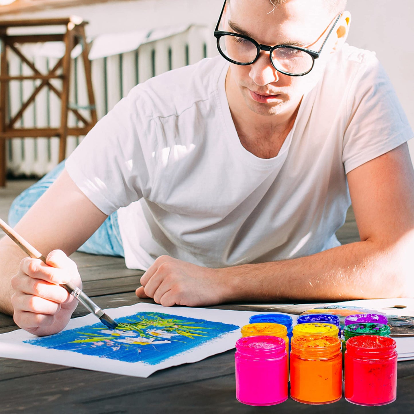 LotFancy plastic jars with lids