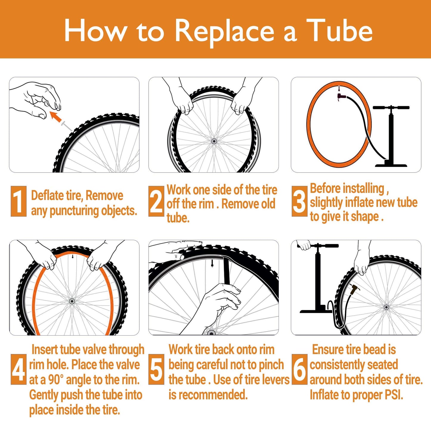 LotFancy 28" 700x35/37/38/40/42/43c Bike Tubes, Packof 2, 700c Road Bicycle Tire Tube