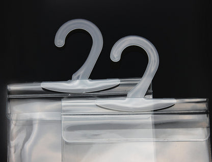 LotFancy Handicap Placard Holder- 10.6" x 5", Ultra Transparent Disabled Parking Placard Protector Hanger Sleeve - Pack of 2, with Plastic Large Hanger