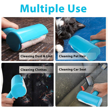LotFancy Lint Rollers for Pet Hair Extra Sticky, 240 Sheets, 3 Roller, Pet Hair Remover for Dog Cat