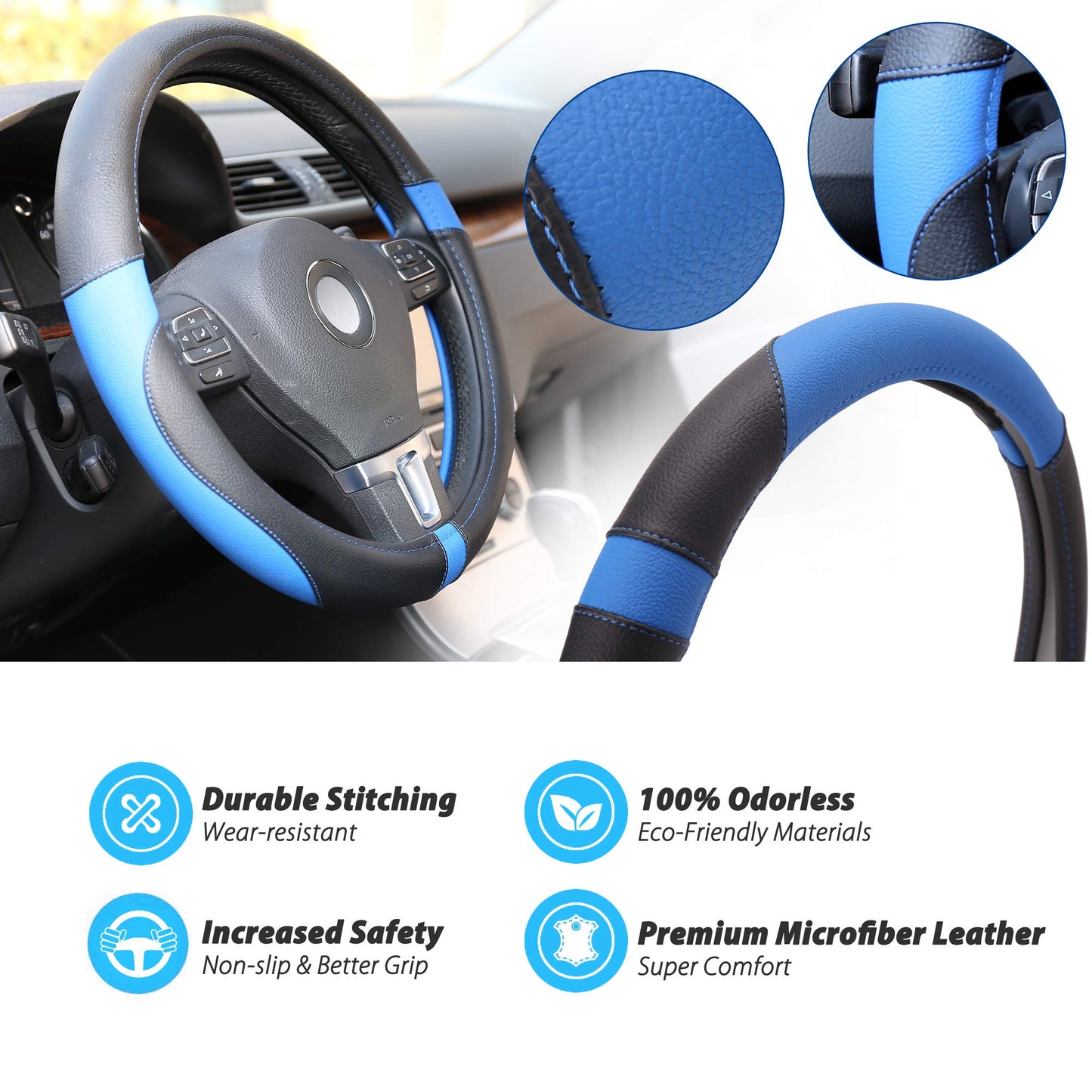 Steering Wheel Covers, 15 Inch