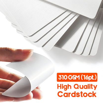 LotFancy Blank Playing Cards, 180PCS White Blank Index Flash Cards to Write on, Printable, Study Learning Cards, DIY Gift Card, Game Cards, Matte Finish, Poker Size, 2.5" x 3.5"