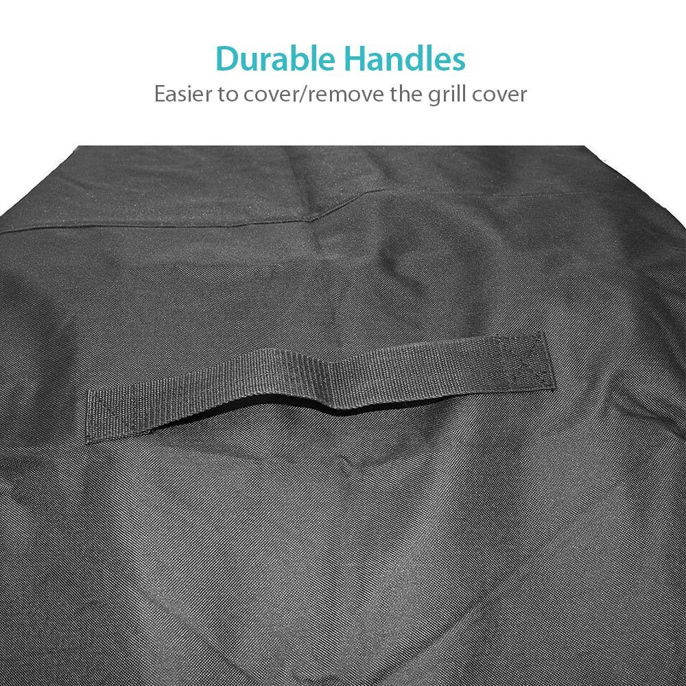 LotFancy Gas Grill Cover for Weber Holland Jenn Air Brinkmann Char Broil Kingsford Uniflame, 600D Heavy Duty (XLarge 70X24X46 inch, Black)