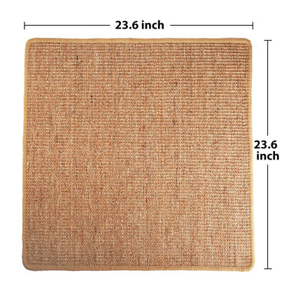 Cat Scratcher Mat, Natural Sisal Cat Scratching Carpet Pad, Floor Scratching Rug, Anti Slip Cat Scratching Mat for Cat Grinding Claws & Protecting Furniture