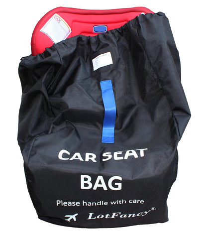 LotFancy Child Car Seat Travel Bag With Shoulder Strap and Storage Pouch