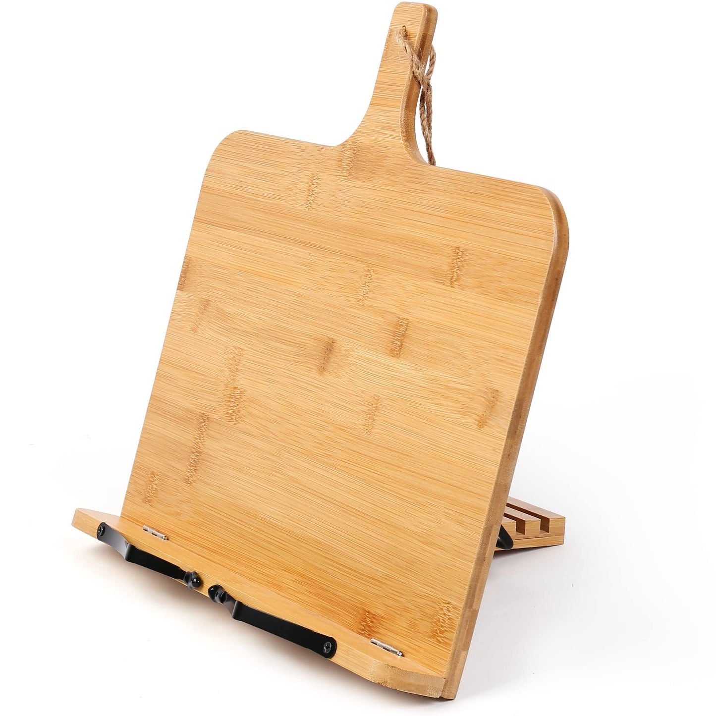 LotFancy Cookbook Stand, 13.4” x 9.5” Adjustable Foldable Book Holder