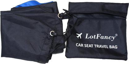 LotFancy Child Car Seat Travel Bag With Shoulder Strap and Storage Pouch