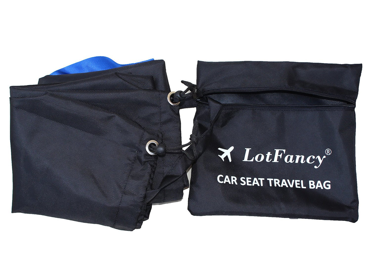 LotFancy Child Car Seat Travel Bag With Shoulder Strap and Storage Pouch